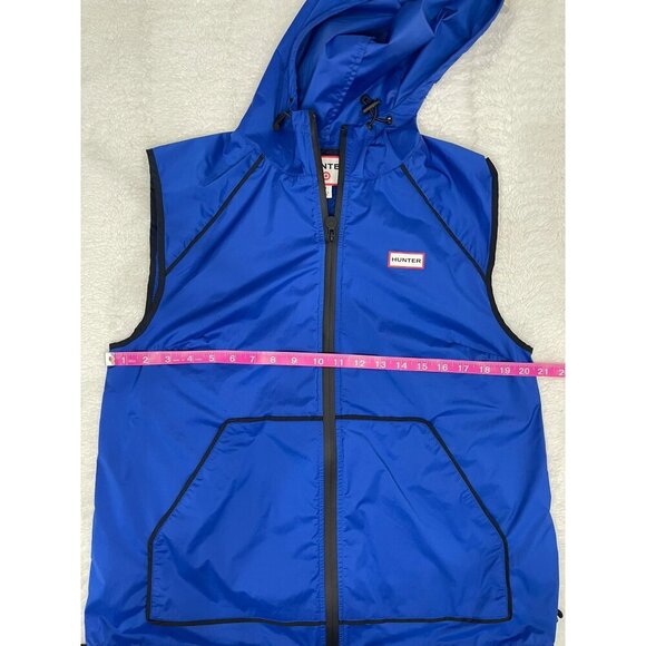 Hunter for Target Lightweight Hooded Vest Medium Blue Full Zip - Picture 6 of 7
